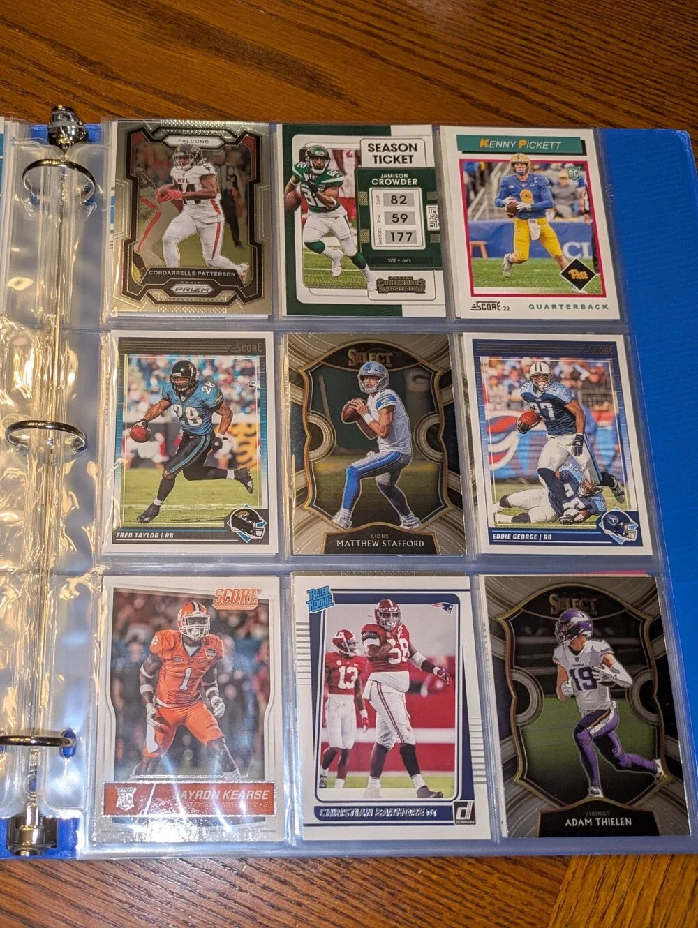 NFL Football Cards Binder 🔥 NFL Football Trading Cards Collection Lot 🏈